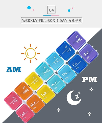 MediTime Pastillero con Alarma 14 compartimentos