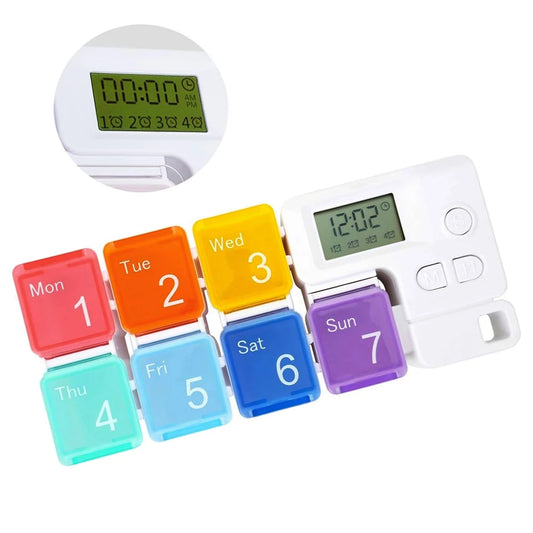 MediTime Pastillero con Alarma 7 compartimentos