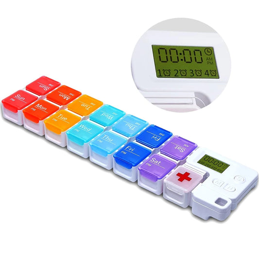 MediTime Pastillero con Alarma 14 compartimentos